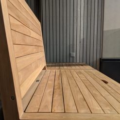 Balkon loungeset - balkonbank 85 cm + balkonhocker 42,5 x 60 cm Balkonbankje in combinatie met een balkonhocker van 60 x 60 x 40 cm