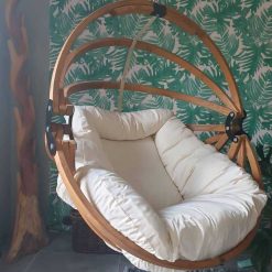 Gaya Houten Hangstoel met polyester kussen