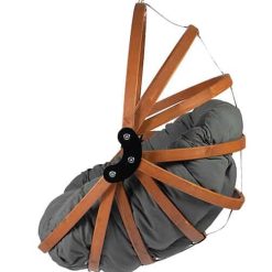 Silla colgante de madera con cojín de Graphite