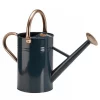Zinken gieter met sproeikop - 4,5 l inhoud - Marineblauw - Ergonomisch handvat