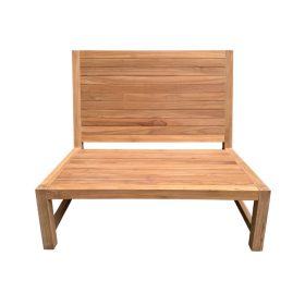 Kleine balkon loungebank zonder opbergruimte en zonder leuning - vooraanzicht