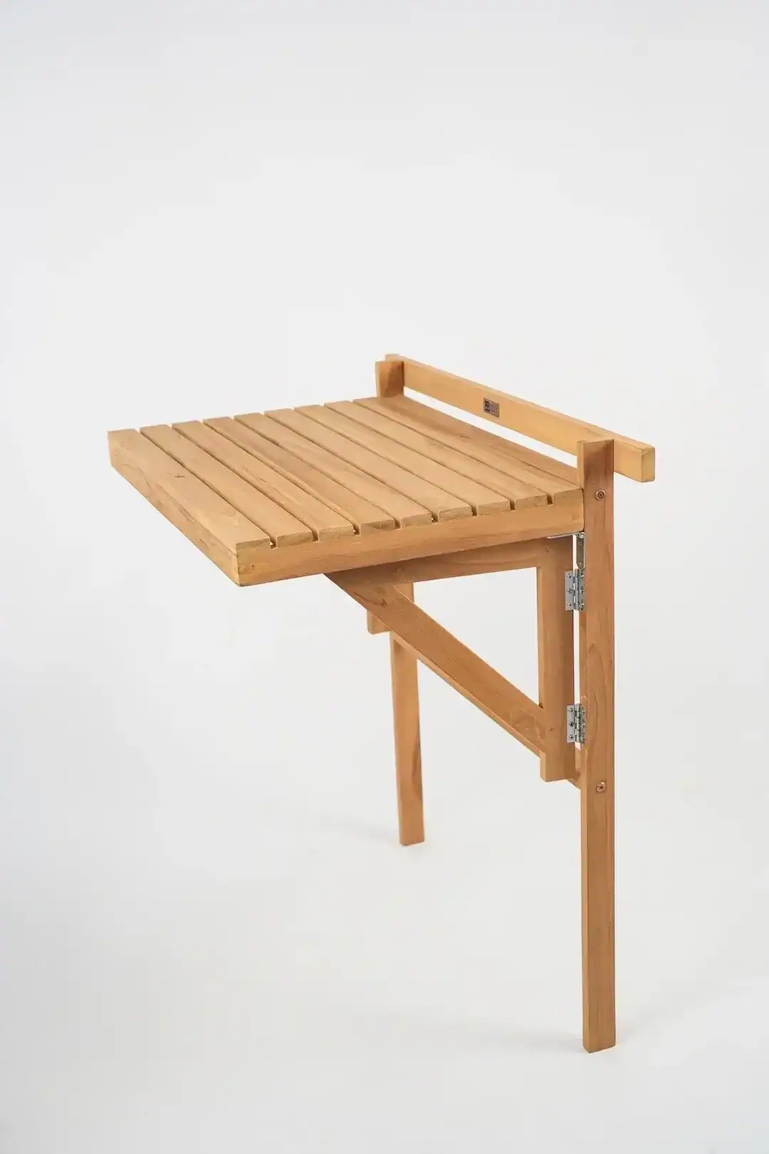 Folding balcony table with balustrade clamp 65x43x77,5 cm