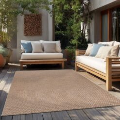 Outdoor Teppich Lalee Fiesta 605 Multi Sisal Optik Zickzack Muster