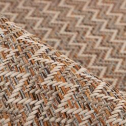 Alfombra de exterior Lalee Fiesta Multi 605 efecto sisal zigzag – textura